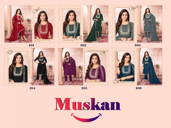 Beauty Queen Muskan 3 rayon Festive Wear Ready Made Collection